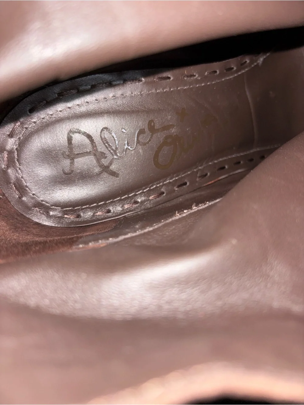 Alice + Olivia Brown Leather Platform Ankle Booties – EU 40 / US 9.5–10